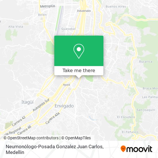Mapa de Neumonólogo-Posada Gonzalez Juan Carlos