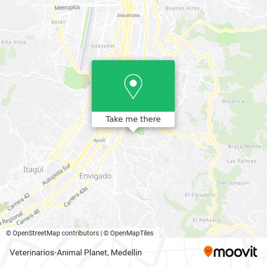 Mapa de Veterinarios-Animal Planet