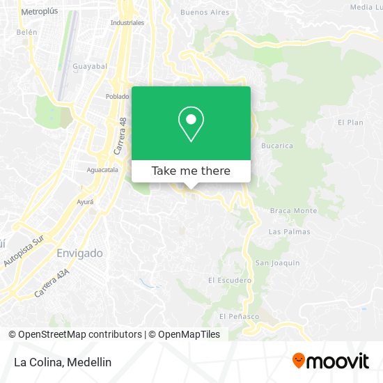 Mapa de La Colina