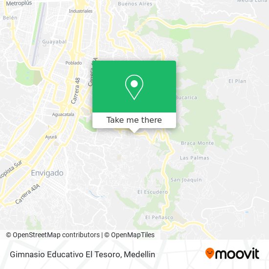 Gimnasio Educativo El Tesoro map