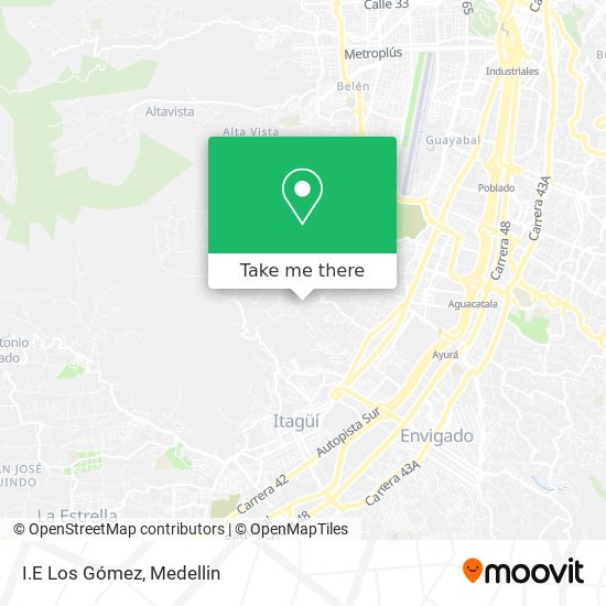 Mapa de I.E Los Gómez