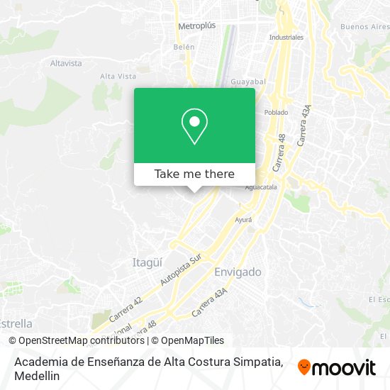 Academia de Enseñanza de Alta Costura Simpatia map