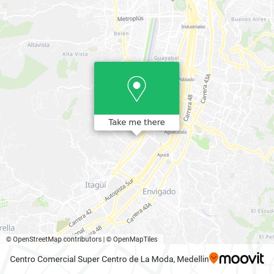 Centro Comercial Super Centro de La Moda map