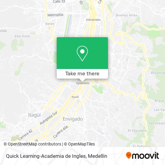 Mapa de Quick Learning-Academia de Ingles