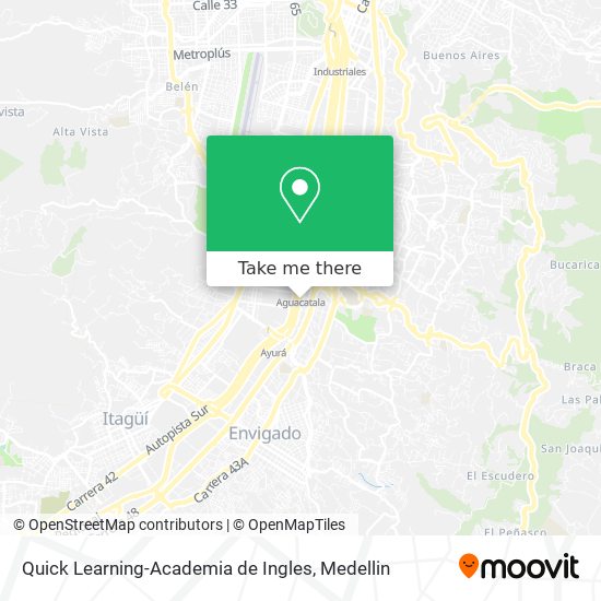 Quick Learning-Academia de Ingles map