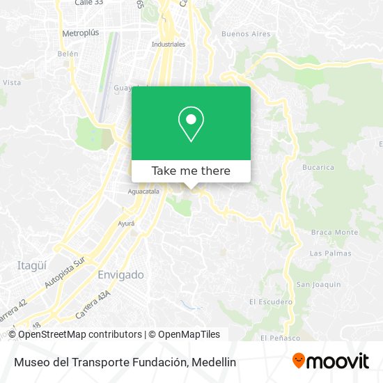 Mapa de Museo del Transporte Fundación