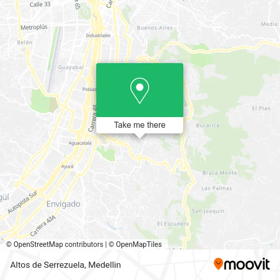 Altos de Serrezuela map