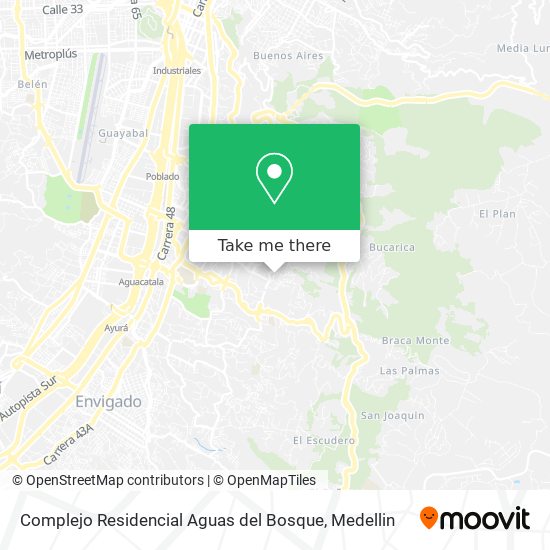 Complejo Residencial Aguas del Bosque map