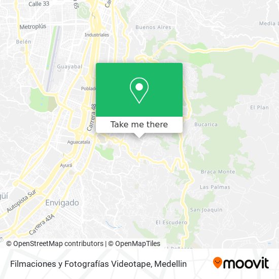 Filmaciones y Fotografías Videotape map