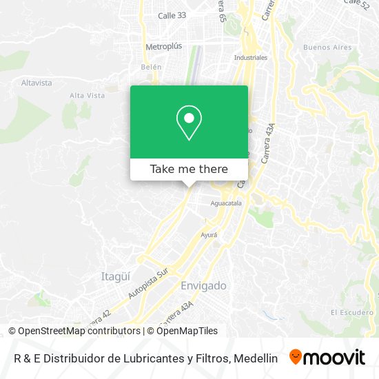 R & E Distribuidor de Lubricantes y Filtros map