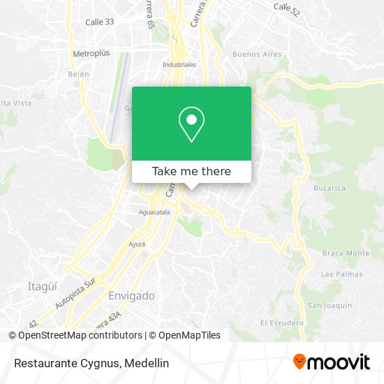 Mapa de Restaurante Cygnus