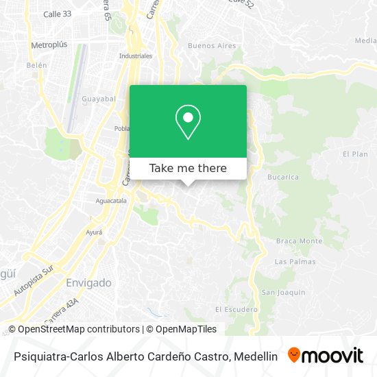 Psiquiatra-Carlos Alberto Cardeño Castro map
