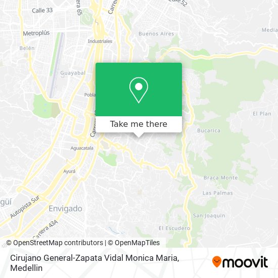 Cirujano General-Zapata Vidal Monica Maria map