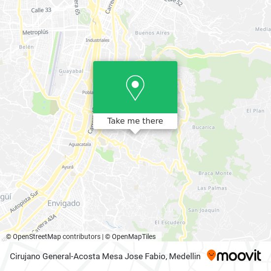 Cirujano General-Acosta Mesa Jose Fabio map
