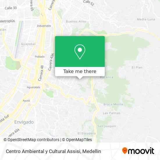 Centro Ambiental y Cultural Assisi map