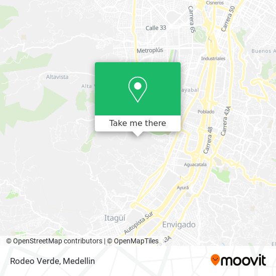 Mapa de Rodeo Verde