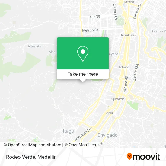 Mapa de Rodeo Verde