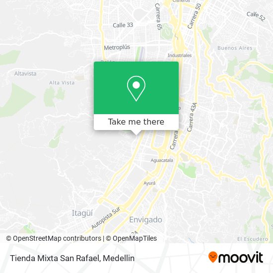 Tienda Mixta San Rafael map
