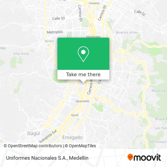 Uniformes Nacionales S.A. map