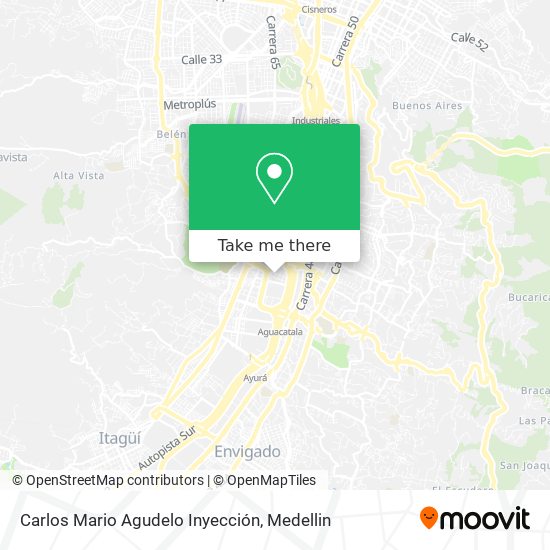Carlos Mario Agudelo Inyección map