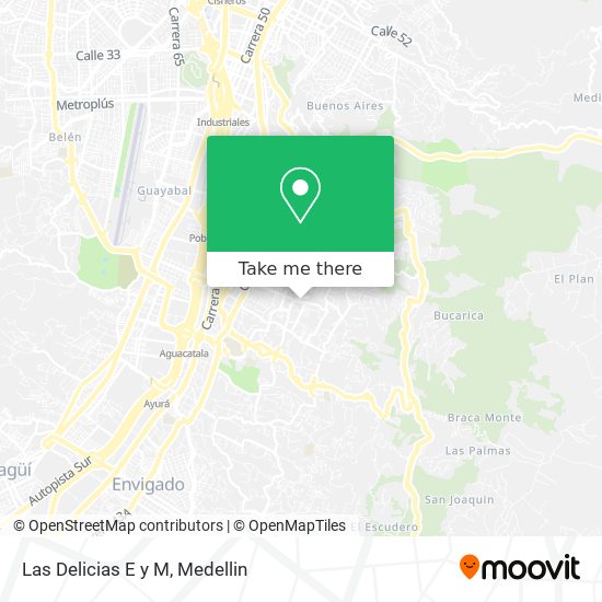Mapa de Las Delicias E y M