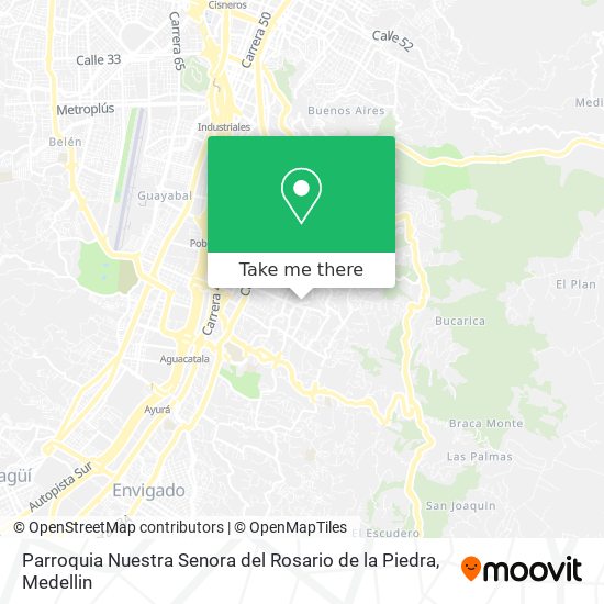 Mapa de Parroquia Nuestra Senora del Rosario de la Piedra