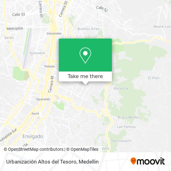 Urbanización Altos del Tesoro map