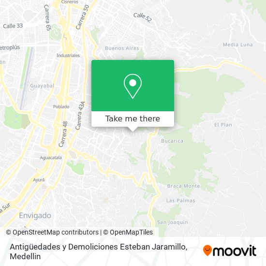 Mapa de Antigüedades y Demoliciones Esteban Jaramillo