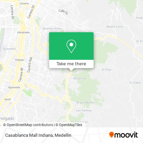 Casablanca Mall Indiana map