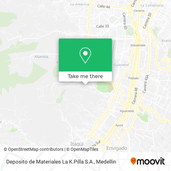 Deposito de Materiales La K.Pilla S.A. map
