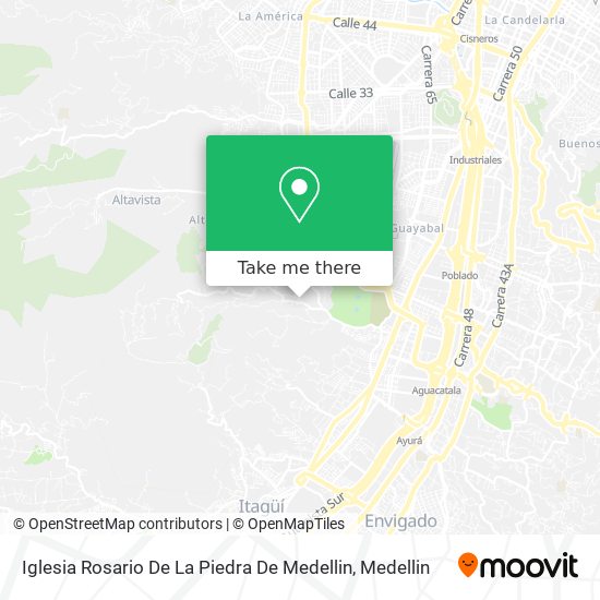 Mapa de Iglesia Rosario De La Piedra De Medellin