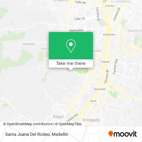 Santa Juana Del Rodeo map