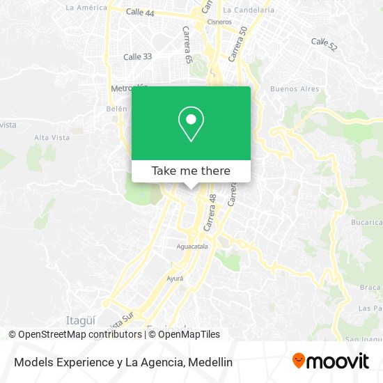 Models Experience y La Agencia map