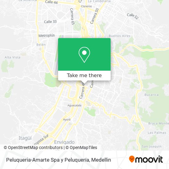 Mapa de Peluqueria-Amarte Spa y Peluquería