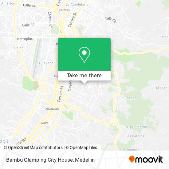 Mapa de Bambu Glamping City House