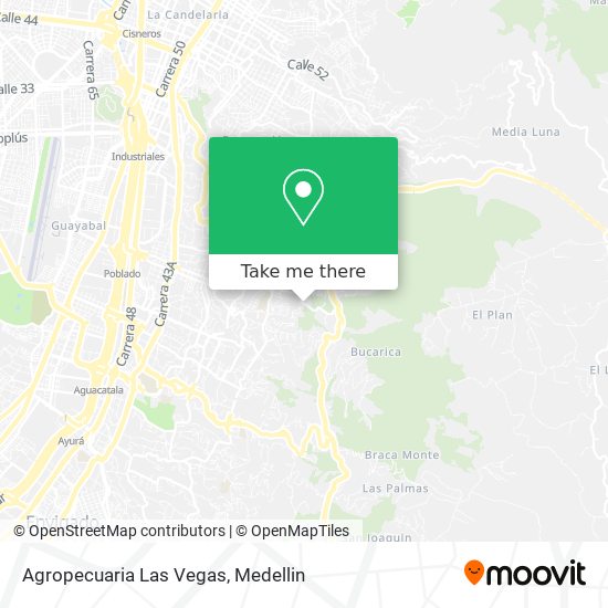 Agropecuaria Las Vegas map