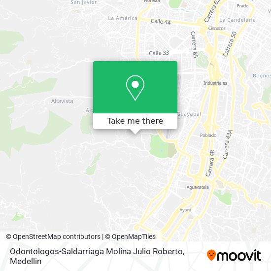 Mapa de Odontologos-Saldarriaga Molina Julio Roberto