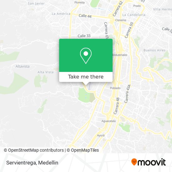 Mapa de Servientrega