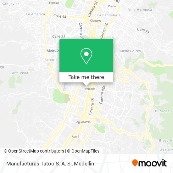 Manufacturas Tatoo S. A. S. map