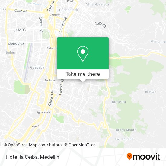 Mapa de Hotel la Ceiba