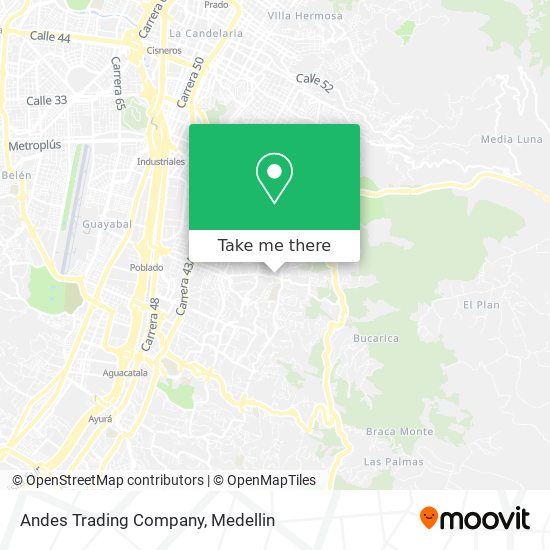 Mapa de Andes Trading Company
