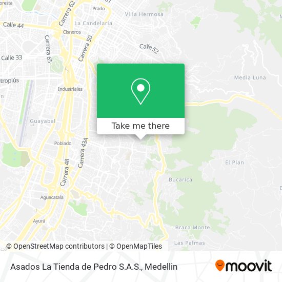 Asados La Tienda de Pedro S.A.S. map