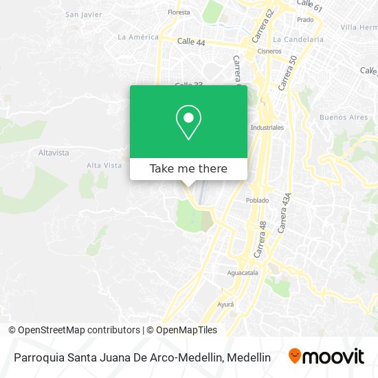 Mapa de Parroquia Santa Juana De Arco-Medellin