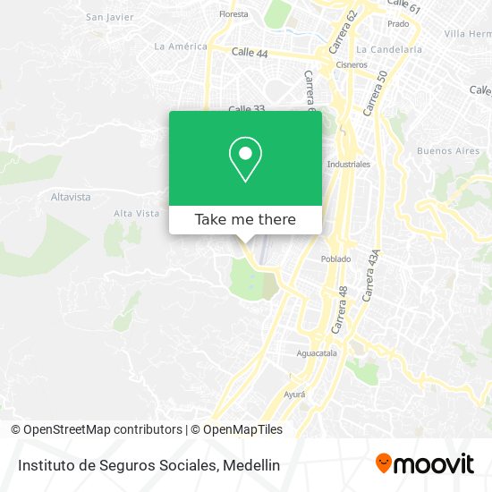Mapa de Instituto de Seguros Sociales
