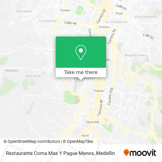 Mapa de Restaurante Coma Mas Y Pague Menos