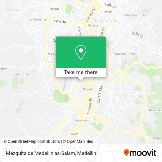 Mapa de Mezquita de Medellin as-Salam