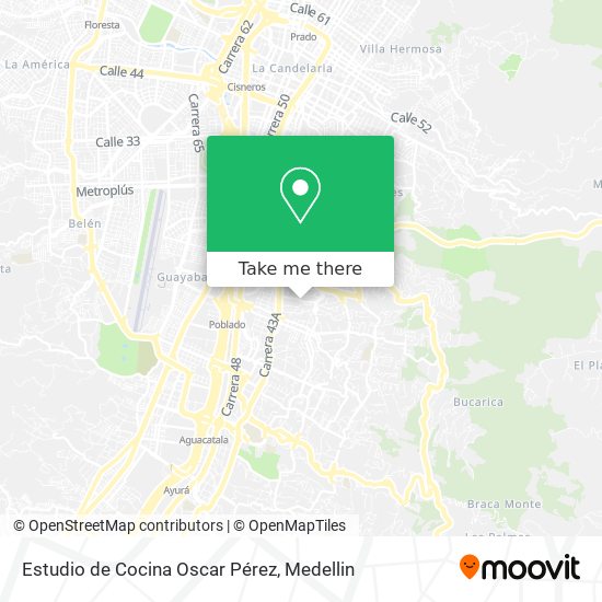 Mapa de Estudio de Cocina Oscar Pérez
