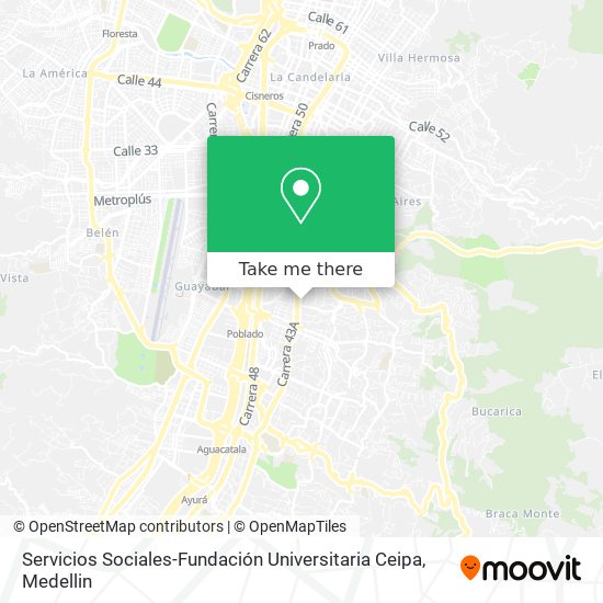 Servicios Sociales-Fundación Universitaria Ceipa map