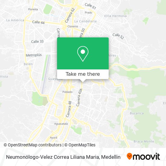 Mapa de Neumonólogo-Velez Correa Liliana Maria