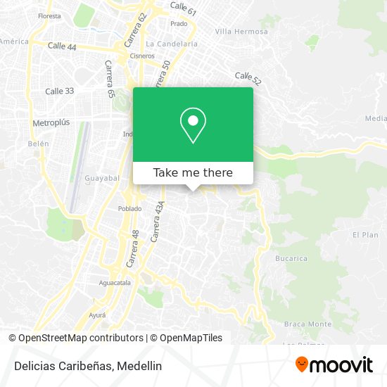 Delicias Caribeñas map